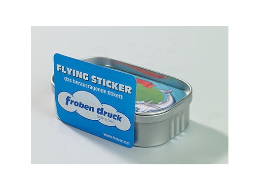 Flying-Sticker (überstehende Etiketten)