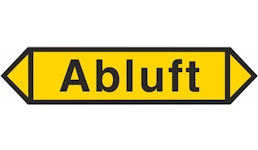 Luftrichtungspfeil Abluft Luftrichtungspfeil Abluft