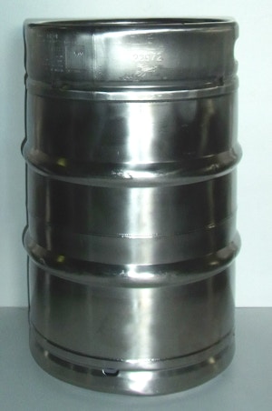 Gebraucht - Bierfass DIN 50 L Edelstahl Keg Ø 363 mm - stapelbar Gebraucht - Bierfass DIN 50 L Edelstahl Keg Ø 363 mm - stapelbar