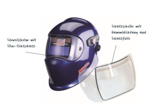 Silac-Know-how für Helmschutzscheibe
