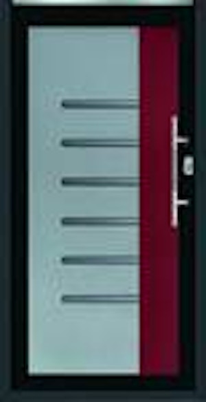 Klauke Butterfly RAL 9017 mit roter Applikation und Edelstahlstreifen Klauke Butterfly RAL 9017 mit roter Applikation und Edelstahlstreifen