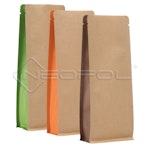 BOXpack® Flachbodenbeutel Kraftpapier/BOPA/PE BOXpack® Flachbodenbeutel Kraftpapier/BOPA/PE