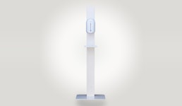 Hygienesäule mit Sensor-Desinfektionsmittelspender Hygienesäule mit Sensor-Desinfektionsmittelspender