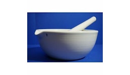 Mörser, Reibschale mit Pistill, Stößel, Labor, fein, Mortar 29 cm, Keramik, LAB Mörser, Reibschale mit Pistill, Stößel, Labor, fein, Mortar 29 cm, Keramik, LAB