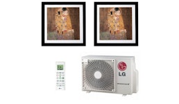 Klimaanlage Komplettset Multisplit LG Gallery Wandgeräte 1 x 2,6 kW + 1 x 3,5 kW Klimaanlage Komplettset Multisplit LG Gallery Wandgeräte 1 x 2,6 kW + 1 x 3,5 kW