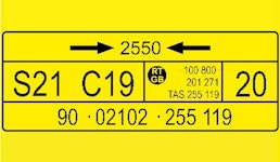 UIC Aufkleber UIC Aufkleber