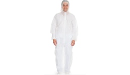 Einweg-Overall "Eco" mit Kapuze weiß, PP, VPE 100 Stück, Gr. XL Einweg-Overall "Eco" mit Kapuze weiß, PP, VPE 100 Stück, Gr. XL