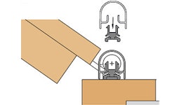BUK Athmer Fingerschutzprofile - Bandseite - Querschnitt BUK Athmer Fingerschutzprofile - Bandseite - Querschnitt