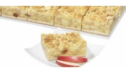Apfel Butterstreusel Schnitte 120g/ 4 Stück verpackt Apfel Butterstreusel Schnitte 120g/ 4 Stück verpackt