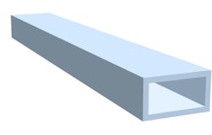 Aluminiumrechteckrohr eloxiert Aluminiumrechteckrohr eloxiert
